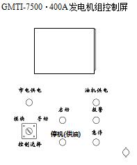 GMTI-7500·125A-630A油機控製屏外形圖